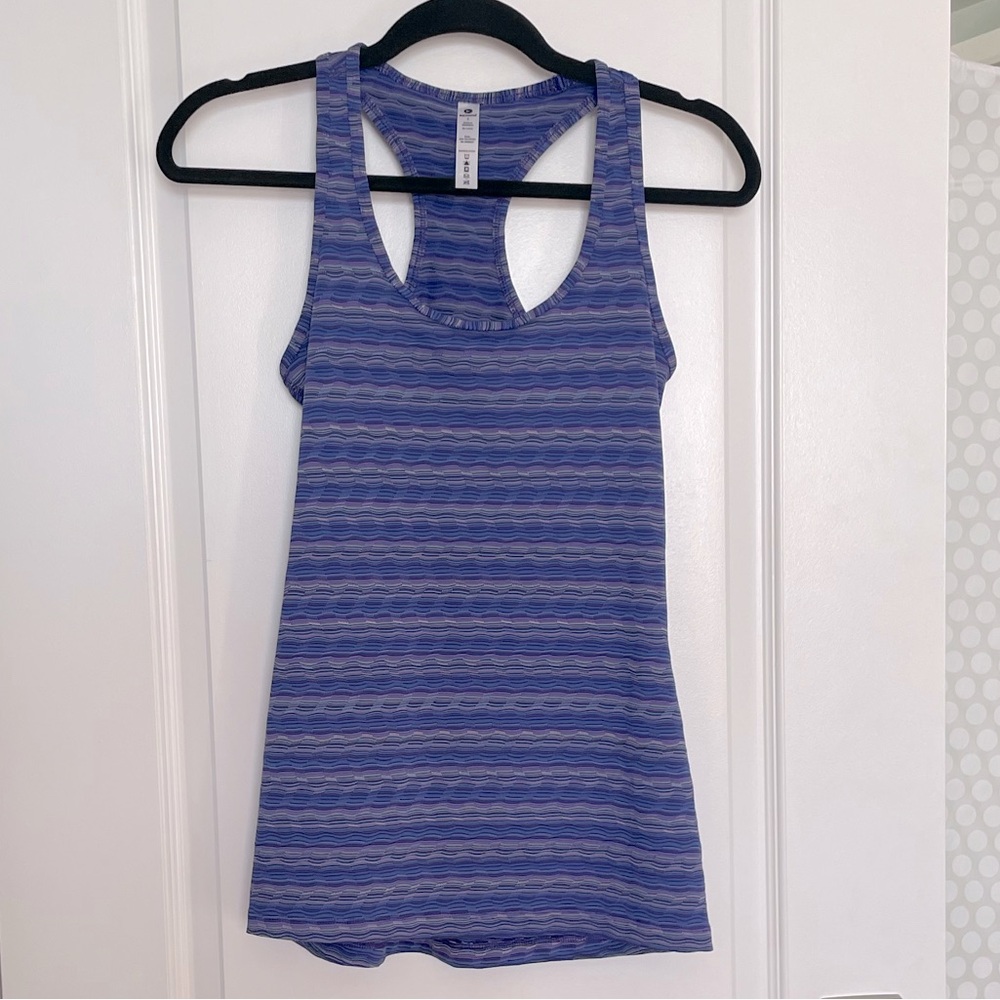 90 Degrees Dark Purple Mix Workout Tank
